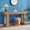 Long Wooden Console Table – Sofa Table for Behind Couch