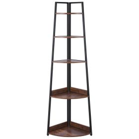 5 Tier Tall Corner Shelf Plant Stand