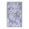 5x8 Blue Washable Area Rug – Non-Slip, Kid & Pet Friendly