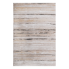 8x10 Brown Striped Area Rug – Stain Resistant & Non-Shedding