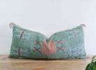 GREEN lumbar pillow cover Boho hand embroidered pillow cover Pillow cases Pillow shams For gift