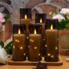 Flameless LED Candle Set with Timer (5-Pack)