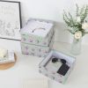 Green Decorative Storage Boxes Set of 3 with Lids