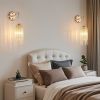 Gold Crystal Wall Sconce Set