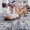 LOOM & LUXE Collection 5X7 Grey/Denim /Abstract Non-Shedding Living Room Bedroom Dining Home Office Stylish and Stain Resistant Area Rug