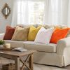 Throw Pillow Covers 18x18 Inch Set of 2, Soft Plush Faux Wool Rust Solid Couch Pillow Covers