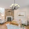 16-Light Glass Globe Sputnik Chandelier, 36.6' Mid-Century Modern Chandeliers Black Sputnik Light Fixtures for Living Room Bedroom Dining Room