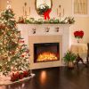 26" Recessed Electric Fireplace with Adjustable Flame Brightness