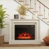 23" Electric Fireplace Insert with Adjustable Flame Color