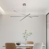 48" Modern LED Geometric Chandelier – 3-Arm Design