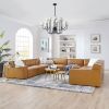 16-Light Glass Globe Sputnik Chandelier, 36.6' Mid-Century Modern Chandeliers Black Sputnik Light Fixtures for Living Room Bedroom Dining Room