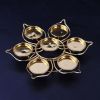 Gold Lotus Candle Holder – Tea Light & Pillar