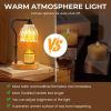 Candle Warmer Lamp with Timer and Wireless Remote Control, Dimmable Candle Warmer for Jar Candles, Height Adjustable Wax Melts Warmer