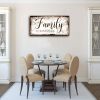 Family is Everything Wall Decor-Rustic Family Quote Print Canvas for Farmhouse-Family Signs Wall Art- Framed Artwork Wall Decoration for Living Room