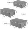 Foldable Plastic Storage Boxes with Lids – Nesting Design