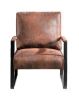 Classic Mid Century Modern Accent Chair with Durable Square Metal Frame, Armchair for Living Room, Bedroom