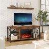 23" Electric Fireplace Insert with Adjustable Flame Color