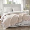Oversized Quilted Throw with Scalloped Edges Blush 60x72"