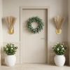 2 Pcs Hanging Planters with Artificial Pampas Wall Plant Holder for Indoor Plants
