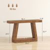 55" Farmhouse Console Table, 2-Tier Entryway Table with Storage for Hallway, Living Room, Behind Couch, Rustic Brown