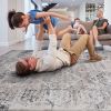PAYAS Collection 6X9 Cream / Anthracite / Traditional Area Rug