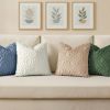 Throw Pillow Covers 18x18 Inch Set of 2, Soft Plush Faux Wool Blue Solid Couch Pillow Covers