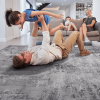5x7 Light Grey Abstract Area Rug – Stain Resistant & Non-Shedding