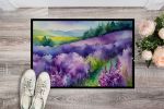 NEW New Hampshire Purple Lilac in Watercolor Doormat Front Door Mat Indoor Outdoor Rugs for Entryway, Non Slip Washable Low Pile, 18H X 27W