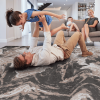 LOOM & LUXE Collection 8X10 L.Brown /Abstract Non-Shedding Living Room Bedroom Dining Home Office Stylish and Stain Resistant Area Rug