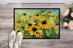 NEW Maryland Black-Eyed Susans in Watercolor Doormat Front Door Mat Indoor Outdoor Rugs for Entryway, Non Slip Washable Low Pile, 18H X 27W