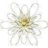 Metal Flower Wall Decor - 13" Metal Floral Wall Decoration for Bedroom, Living Room, Bathroom, Kitchen, Outdoor Wall Art