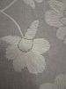 Handmade Floral Embroidered Cotton Chambray Throw Pillow Cover  20x20 inches