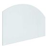 Fireplace Glass Plate Transparent 31.50 x 19.69 in Glass