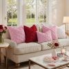 Throw Pillow Covers 18x18 Inch Set of 2, Soft Plush Faux Wool Cream White Solid Couch Pillow Covers
