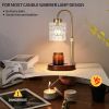 Candle Warmer Lamp with Dimmer and Timer,Home Decor Lamp for Scented Jar,Antique Brass Electric Wax Melt Warmer