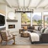 24-Light Black Gold Chandelier, 37.63" Modern Farmhouse Chandelier for Dining Room Over Table, Large Candle Chandelier for Living Room, Foyer