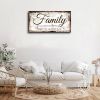 Family Quote Wall Art Living Room-Family Wall Decor-Inspirational Motto Family Love Most Canvas Wall Art-Rustic Farmhouse Canvas Prints Painting Artwo