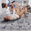 MARFI Collection 6X9 Blue / Silver / Oriental Area Rug