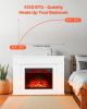 43" Freestanding Electric Fireplace with Mantel & Heater