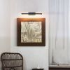 Battery Operated LED Picture Light with Remote – Black