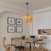 Boho Farmhouse Rope Pendant Light