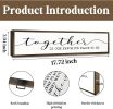 Family Wall Signs Decor Together is Our Favorite Place to Be Inspirational Quotes Wall Plaque Rustic Farmhouse Motivational Decoration for Living Room