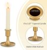 Gold Taper Candle Holders for Table Centerpiece