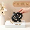 3 Link Wood Knot Rustic Home DÃ©cor Accents Hand Carved Coffee Table Decoration, Chain Link Decoration, Modern Shelf