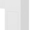 Modern Freestanding Fireplace Surround with Leg for Electric Fireplaces White 44.7" W X 40" H Elegant Mantel Design