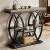 Console Table with Storage Rack – Sturdy Sofa Table