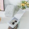 Light Green Floral Storage Boxes Set of 3 with Magnetic Lids