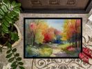 Dogwood Watercolor Doormat – Non-Slip & Washable (18x27)