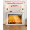 Electric Fireplace Insert, 40 inch Recessed and Wall Mounted with Adjustable Flame Color Brightness & 8h Timer & Remote Control