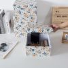 Floral Decorative Storage Boxes Set of 4 with Lids